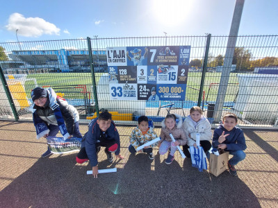 Des jeunes supporters heureux !
